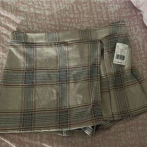 Originality Juniors Plaid Skort, Brick Plaid, Size XL